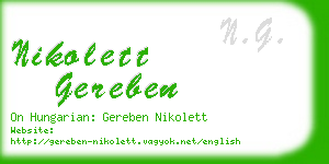 nikolett gereben business card